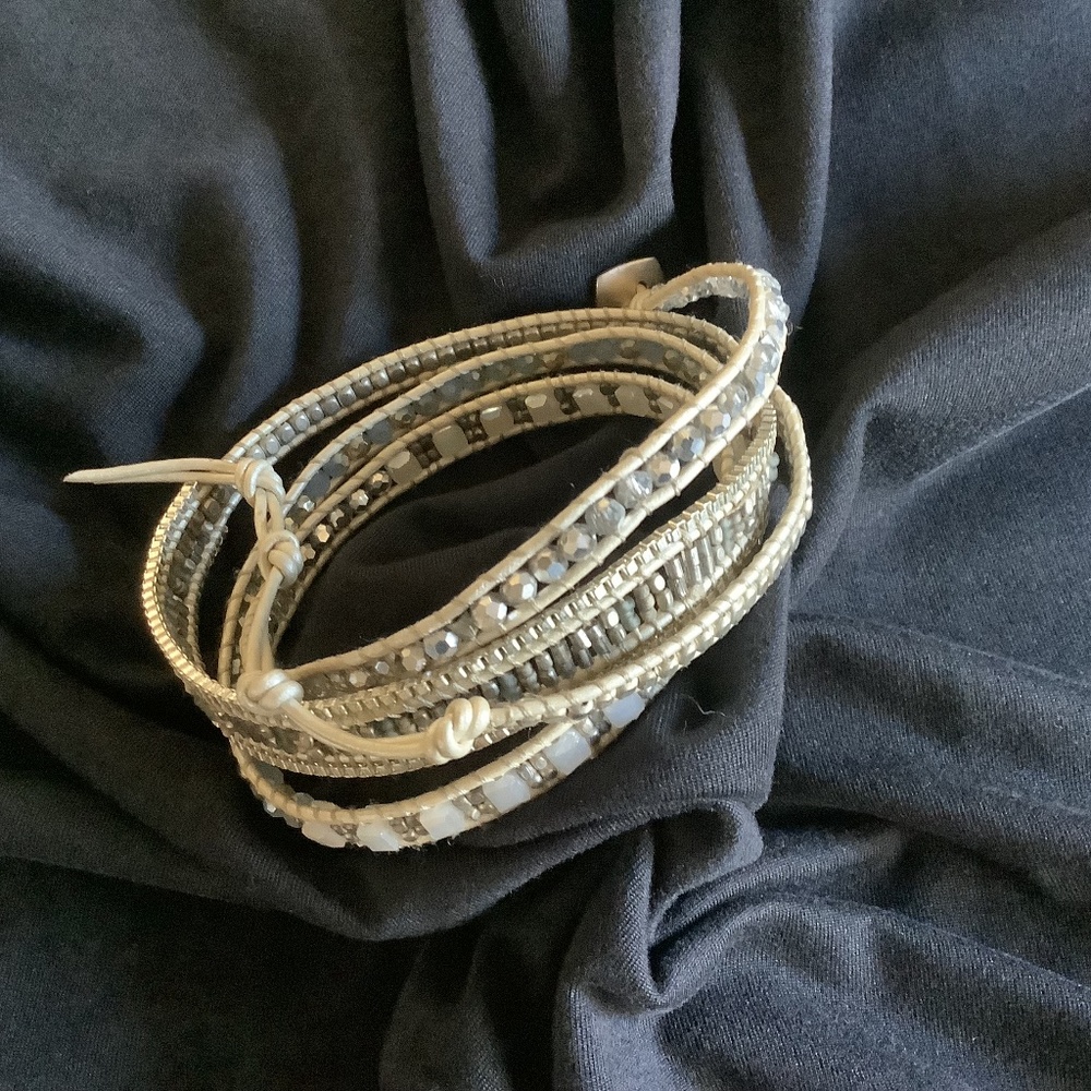 Bead and Leather Bracelet